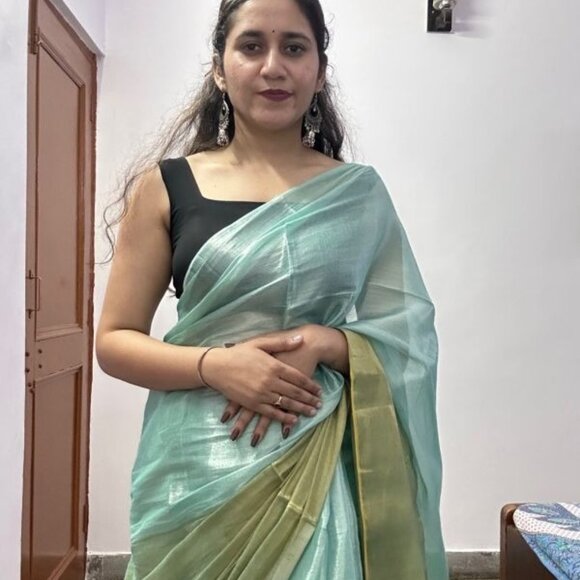 Khadi Cotton Saree - Picture 7 of 12